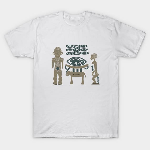 African tribal art T-Shirt by omitay